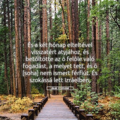Picture 05 - Bírák 11:39 KAR - És a két hónap elteltével visszatért - Bible Verse Picture