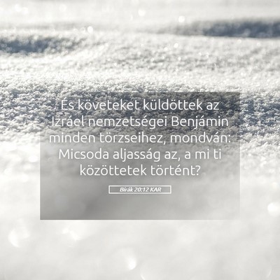 Picture 05 - Bírák 20:12 KAR - És követeket küldöttek az Izráel - Bible Verse Picture