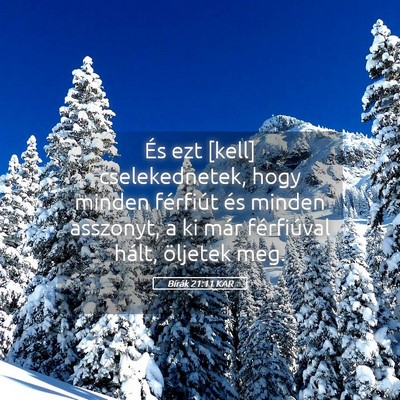 Picture 05 - Bírák 21:11 KAR - És ezt [kell] cselekednetek, hogy minden - Bible Verse Picture