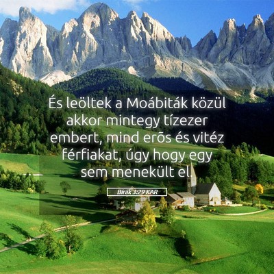 Picture 05 - Bírák 3:29 KAR - És leöltek a Moábiták közül akkor mintegy - Bible Verse Picture