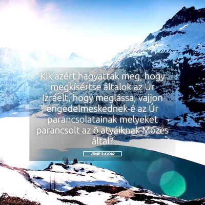 Picture 05 - Bírák 3:4 KAR - Kik azért hagyattak meg, hogy megkísértse - Bible Verse Picture