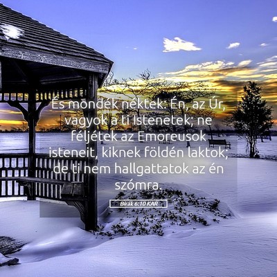 Picture 05 - Bírák 6:10 KAR - És mondék néktek: Én, az Úr, vagyok a ti - Bible Verse Picture