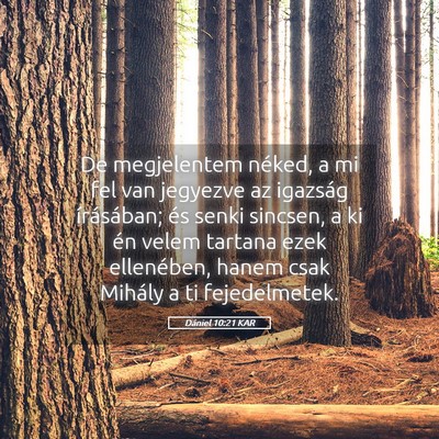 Picture 05 - Dániel 10:21 KAR - De megjelentem néked, a mi fel van jegyezve az - Bible Verse Picture