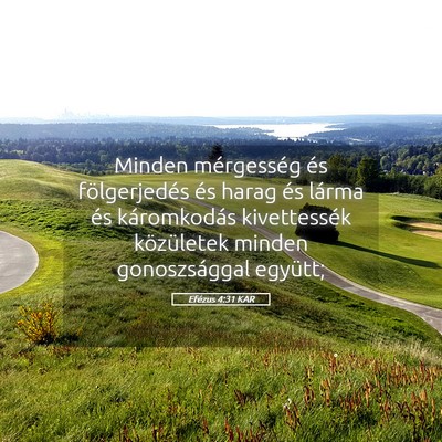 Picture 05 - Efézus 4:31 KAR - Minden mérgesség és fölgerjedés és harag - Bible Verse Picture
