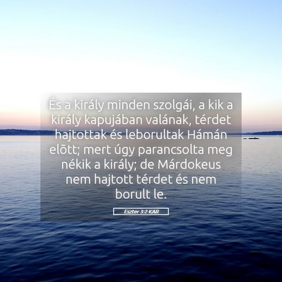 Picture 05 - Eszter 3:2 KAR - És a király minden szolgái, a kik a király - Bible Verse Picture