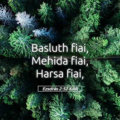 Picture 05 - Ezsdrás 2:52 KAR - Basluth fiai, Mehida fiai, Harsa - Bible Verse Picture