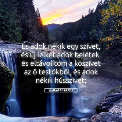 Picture 05 - Ezékiel 11:19 KAR - És adok nékik egy szívet, és új lelket adok - Bible Verse Picture