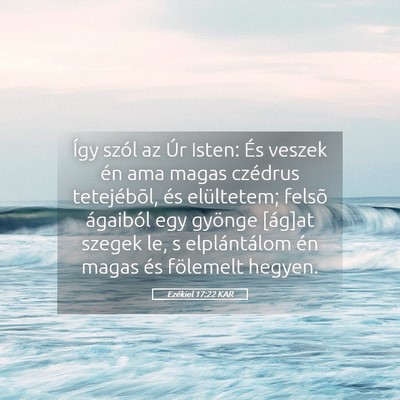 Picture 05 - Ezékiel 17:22 KAR - Így szól az Úr Isten: És veszek én ama magas - Bible Verse Picture