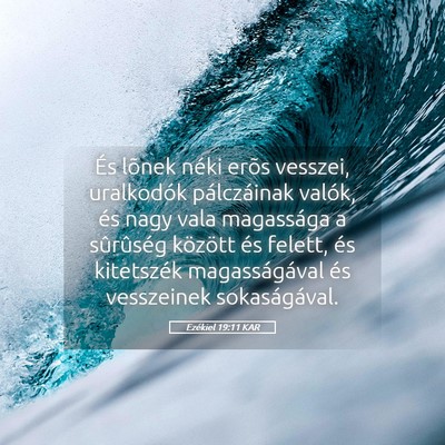 Picture 05 - Ezékiel 19:11 KAR - És lõnek néki erõs vesszei, uralkodók - Bible Verse Picture