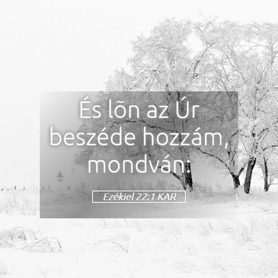 Picture 05 - Ezékiel 22:1 KAR - És lõn az Úr beszéde hozzám, - Bible Verse Picture