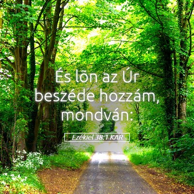 Picture 05 - Ezékiel 38:1 KAR - És lõn az Úr beszéde hozzám, - Bible Verse Picture