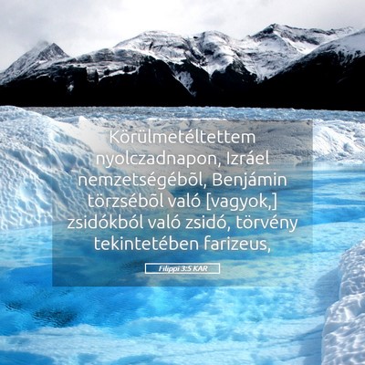 Picture 05 - Filippi 3:5 KAR - Körülmetéltettem nyolczadnapon, Izráel - Bible Verse Picture