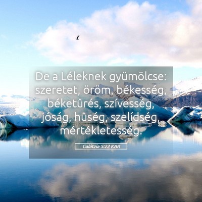 Picture 05 - Galátzia 5:22 KAR - De a Léleknek gyümölcse: szeretet, öröm, - Bible Verse Picture