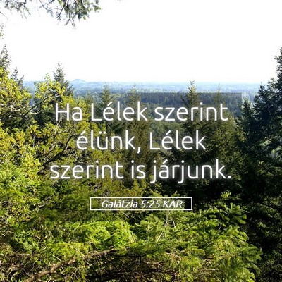 Picture 05 - Galátzia 5:25 KAR - Ha Lélek szerint élünk, Lélek szerint is - Bible Verse Picture