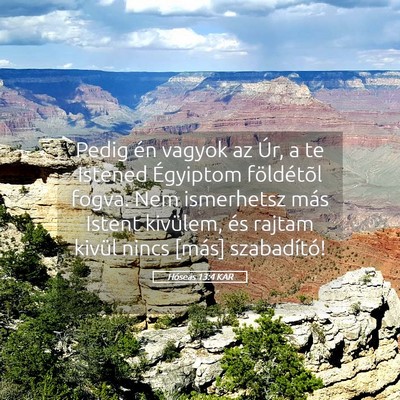 Picture 05 - Hóseás 13:4 KAR - Pedig én vagyok az Úr, a te Istened Égyiptom - Bible Verse Picture