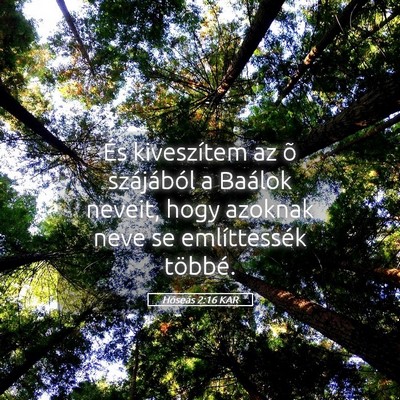 Picture 05 - Hóseás 2:16 KAR - És kiveszítem az õ szájából a Baálok - Bible Verse Picture