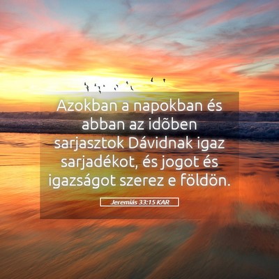 Picture 05 - Jeremiás 33:15 KAR - Azokban a napokban és abban az idõben - Bible Verse Picture