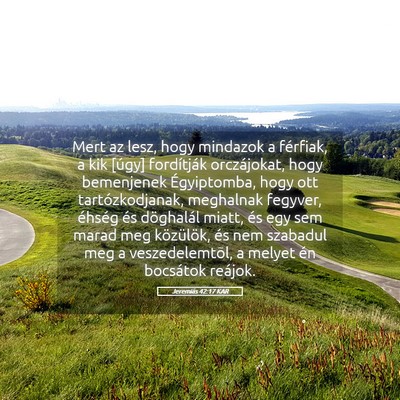 Picture 05 - Jeremiás 42:17 KAR - Mert az lesz, hogy mindazok a férfiak, a kik - Bible Verse Picture