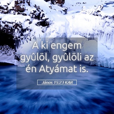 Picture 05 - János 15:23 KAR - A ki engem gyûlöl, gyûlöli az én Atyámat - Bible Verse Picture