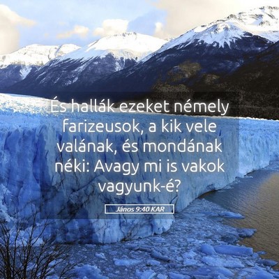 Picture 05 - János 9:40 KAR - És hallák ezeket némely farizeusok, a kik vele - Bible Verse Picture