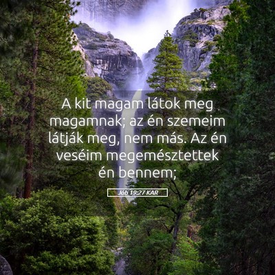 Picture 05 - Jób 19:27 KAR - A kit magam látok meg magamnak; az én szemeim - Bible Verse Picture