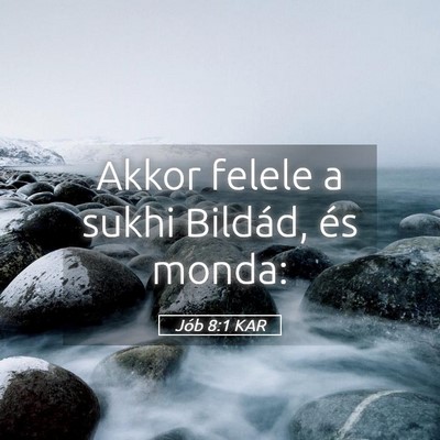 Picture 05 - Jób 8:1 KAR - Akkor felele a sukhi Bildád, és - Bible Verse Picture