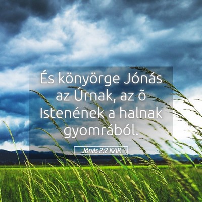 Picture 05 - Jónás 2:2 KAR - És könyörge Jónás az Úrnak, az õ - Bible Verse Picture