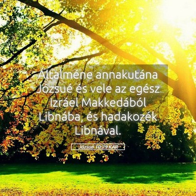Picture 05 - Józsué 10:29 KAR - Általméne annakutána Józsué és vele az - Bible Verse Picture