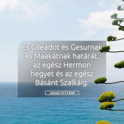 Picture 05 - Józsué 13:11 KAR - És Gileádot és Gesurnak és Maakátnak - Bible Verse Picture