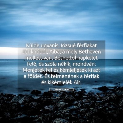Picture 05 - Józsué 7:2 KAR - Külde ugyanis Józsué férfiakat Jérikhóból, - Bible Verse Picture