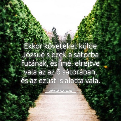 Picture 05 - Józsué 7:22 KAR - Ekkor követeket külde Józsué s ezek a - Bible Verse Picture