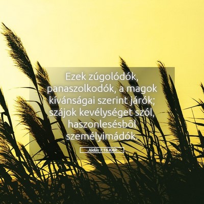 Picture 05 - Júdás 1:16 KAR - Ezek zúgolódók, panaszolkodók, a magok - Bible Verse Picture
