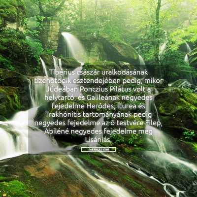 Picture 05 - Lukács 3:1 KAR - Tibérius császár uralkodásának tizenötödik - Bible Verse Picture
