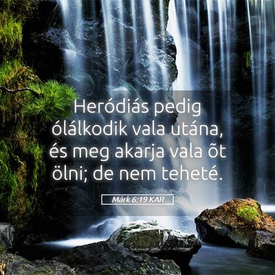 Picture 05 - Márk 6:19 KAR - Heródiás pedig ólálkodik vala utána, és meg - Bible Verse Picture