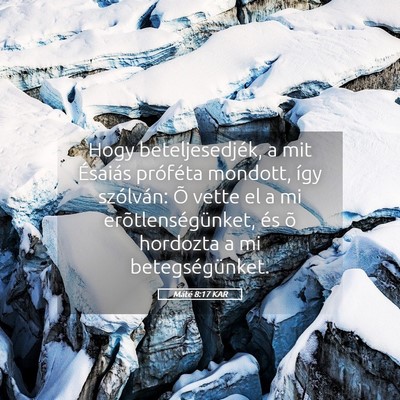 Picture 05 - Máté 8:17 KAR - Hogy beteljesedjék, a mit Ésaiás próféta - Bible Verse Picture