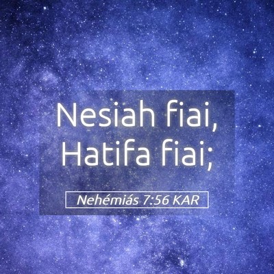 Picture 05 - Nehémiás 7:56 KAR - Nesiah fiai, Hatifa - Bible Verse Picture