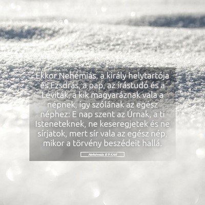 Picture 05 - Nehémiás 8:9 KAR - Ekkor Nehémiás, a király helytartója és - Bible Verse Picture