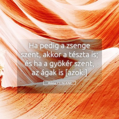 Picture 05 - Róma 11:16 KAR - Ha pedig a zsenge szent, akkor a tészta is; és - Bible Verse Picture