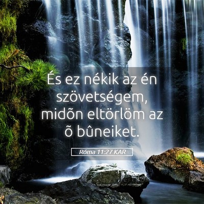 Picture 05 - Róma 11:27 KAR - És ez nékik az én szövetségem, midõn - Bible Verse Picture