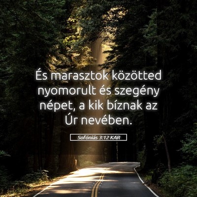 Picture 05 - Sofóniás 3:12 KAR - És marasztok közötted nyomorult és szegény - Bible Verse Picture