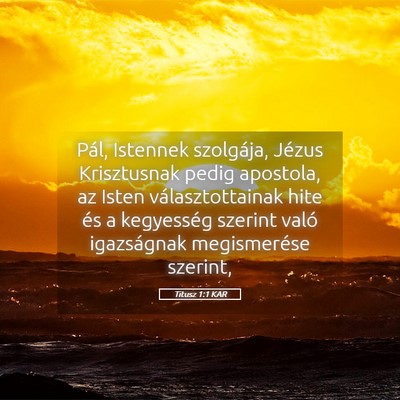 Picture 05 - Titusz 1:1 KAR - Pál, Istennek szolgája, Jézus Krisztusnak - Bible Verse Picture