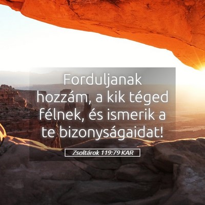Picture 05 - Zsoltárok 119:79 KAR - Forduljanak hozzám, a kik téged félnek, és - Bible Verse Picture