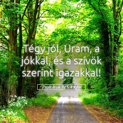 Picture 05 - Zsoltárok 125:4 KAR - Tégy jól, Uram, a jókkal, és a szívök - Bible Verse Picture