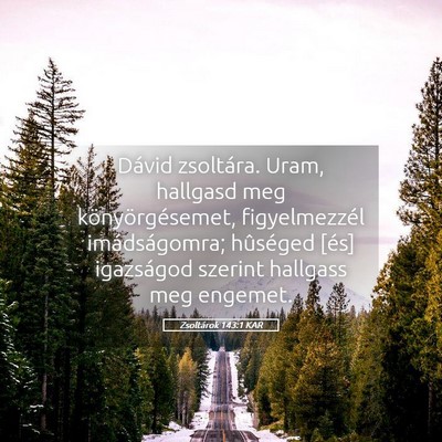 Picture 05 - Zsoltárok 143:1 KAR - Dávid zsoltára. Uram, hallgasd meg - Bible Verse Picture