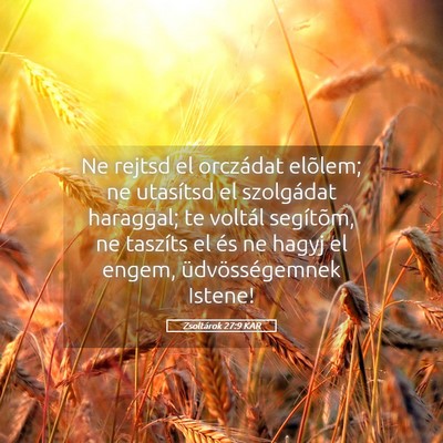 Picture 05 - Zsoltárok 27:9 KAR - Ne rejtsd el orczádat elõlem; ne utasítsd el - Bible Verse Picture