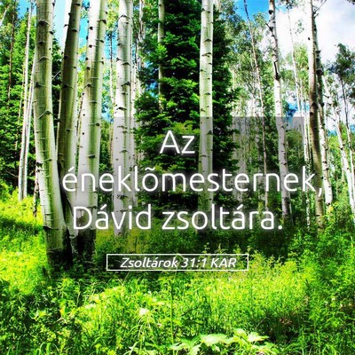 Picture 05 - Zsoltárok 31:1 KAR - Az éneklõmesternek, Dávid - Bible Verse Picture