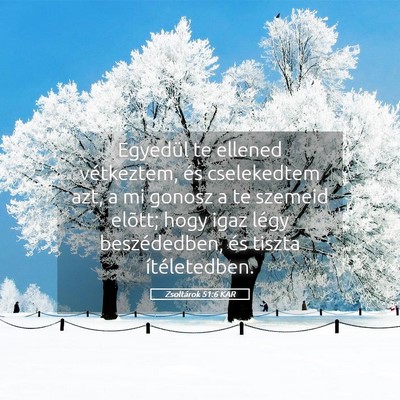 Picture 05 - Zsoltárok 51:6 KAR - Egyedül te ellened vétkeztem, és cselekedtem - Bible Verse Picture