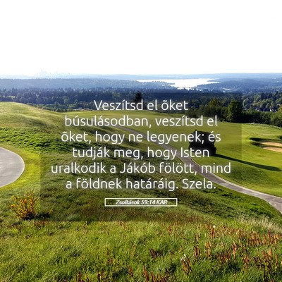 Picture 05 - Zsoltárok 59:14 KAR - Veszítsd el õket búsulásodban, veszítsd el - Bible Verse Picture