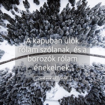 Picture 05 - Zsoltárok 69:13 KAR - A kapuban ülõk rólam szólanak, és a borozók - Bible Verse Picture