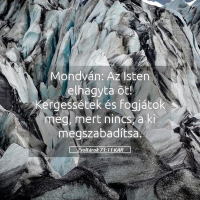 Picture 05 - Zsoltárok 71:11 KAR - Mondván: Az Isten elhagyta õt! Kergessétek és - Bible Verse Picture
